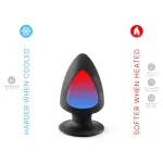 Silexd S - alakítható anál dildó - 9cm (fekete)