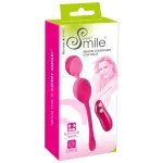 SMILE Love Balls - rádiós vibrációs tojás -82 g (pink)
