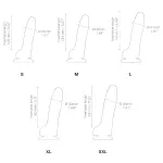 Strap-on-me S - kétrétegű, tapadókorongos dildó (natúr)