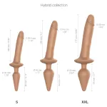 Strap-on-me Switch Realistic S - 2in1 szilikon dildó (testszínű)