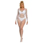 Subblime 952396 - csillogó strasszos overál - (fehér) - S-L