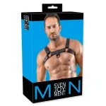 Svenjoyment - műbőr mellhám férfiaknak (fekete)