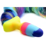 TAILZ - unikornis, szilikon anál plug (szivárvány)