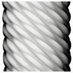 TENGA 3Dx Flow - hullámos mintás maszturbátor (fehér)