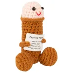Tiny Penis Positivity Booster - horgolt vicces péniszfigura