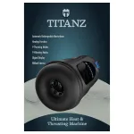 Titanz Ultimate Heat & Thrusting - automata maszturbátor (fekete)