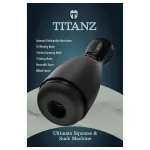 Titanz Ultimate Squeeze & Suck - automata maszturbátor (fekete)