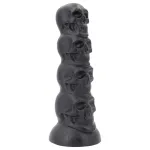 Topped Monster - koponya dildó - 22 cm (fekete)