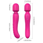 Vibes of Love Wand - akkus, melegítő, masszírozó vibrátor (pink)