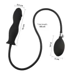Wild Play - pumpálható anál plug (fekete)