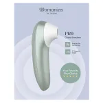 Womanizer Pro - léghullámos csiklóizgató (zöld)