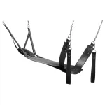 XR Brands - Sex sling állvánnyal (fekete)