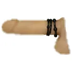 You2Toys - Légy kemény! péniszgyűrű szett (fekete, 3 db)
