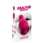 You2Toys Oral Fun - nyelves csiklóizgató vibrátor (rózsaszín)