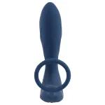 You2Toys Prostate Plug - anál vibrátor péniszgyűrűvel (kék)